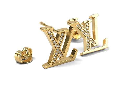 louis vuitton logo stud earrings|louis vuitton refurbished earrings.